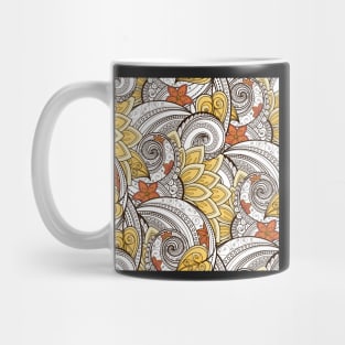 Paisley Print with Vintage Floral Motifs Mug